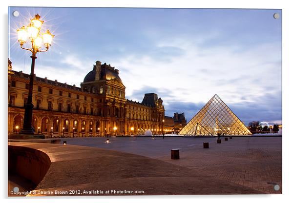 Louvre Museum, Paris, France Acrylic by Ankor Light