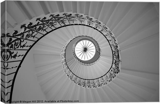 The Spiral Staircase Canvas Print by Megan Winder