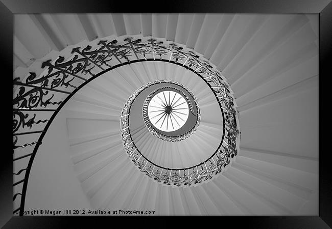 The Spiral Staircase Framed Print by Megan Winder