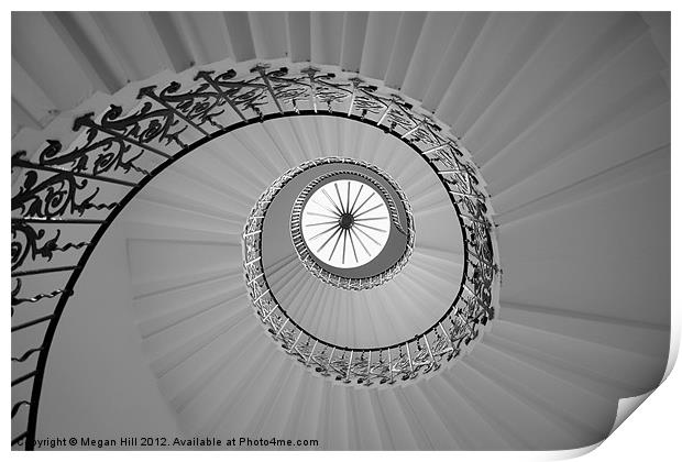 The Spiral Staircase Print by Megan Winder