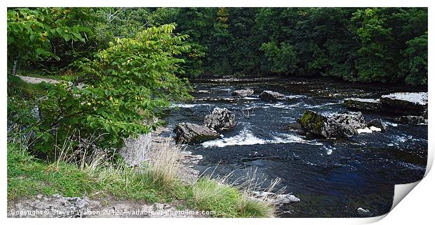 The River Ure Print by Steven Watson