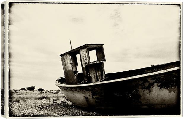 Old Boat in Dungeness Canvas Print by Sophie Martin-Castex