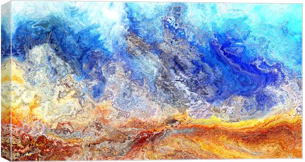 Fiery sea Canvas Print by Jury Onyxman