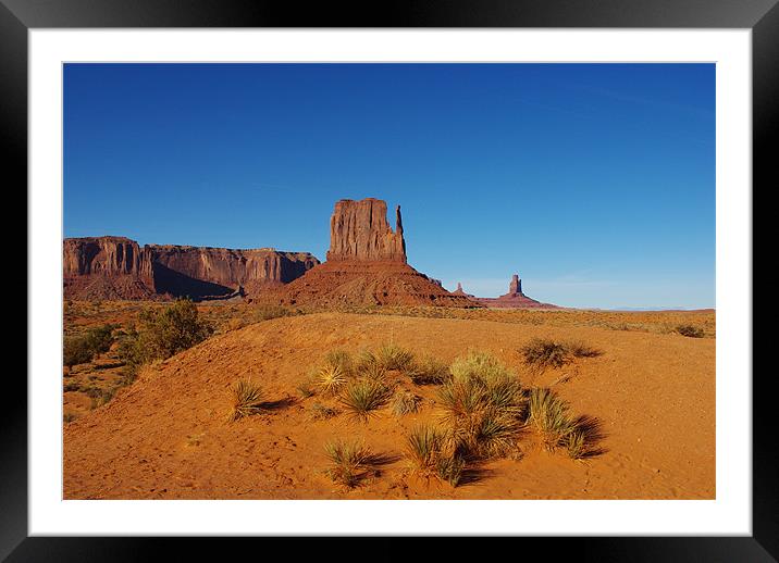 Monument Valley impression, Arizona Framed Mounted Print by Claudio Del Luongo