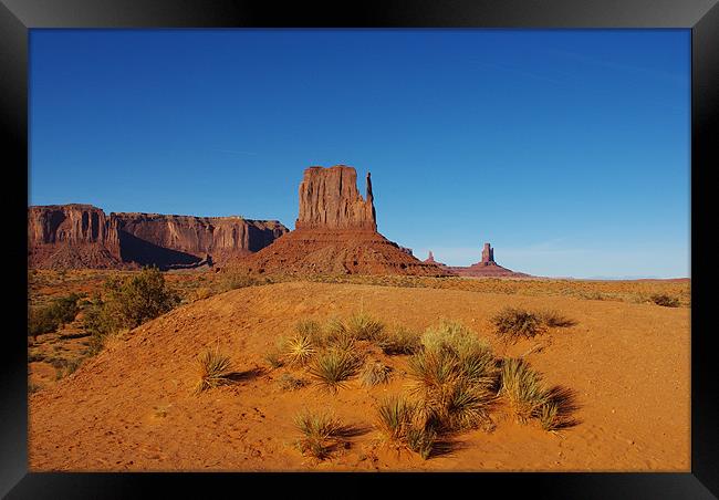 Monument Valley impression, Arizona Framed Print by Claudio Del Luongo