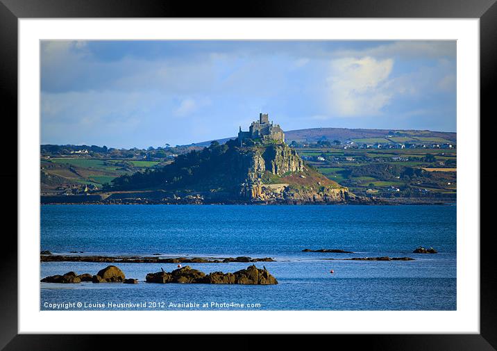 St Michaels Mount, Cornwall Framed Mounted Print by Louise Heusinkveld