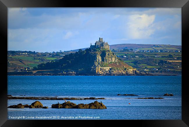 St Michaels Mount, Cornwall Framed Print by Louise Heusinkveld