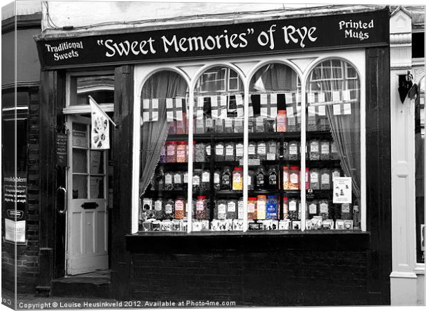 Sweet Memories of Rye, East Sussex Canvas Print by Louise Heusinkveld