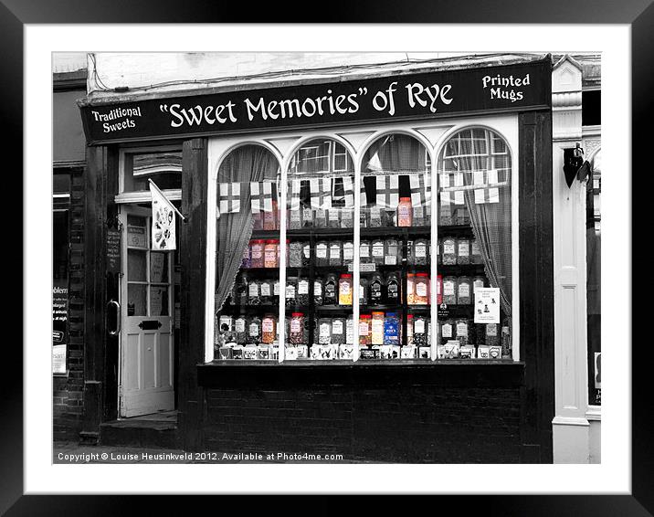 Sweet Memories of Rye, East Sussex Framed Mounted Print by Louise Heusinkveld