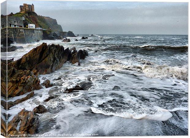 Rough Seas at Illfracombe (3) Canvas Print by Lilian Marshall