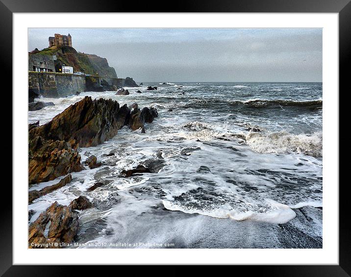 Rough Seas at Illfracombe (3) Framed Mounted Print by Lilian Marshall