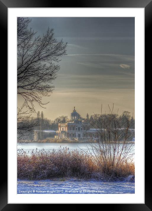 Ice palace Framed Mounted Print by Nathan Wright