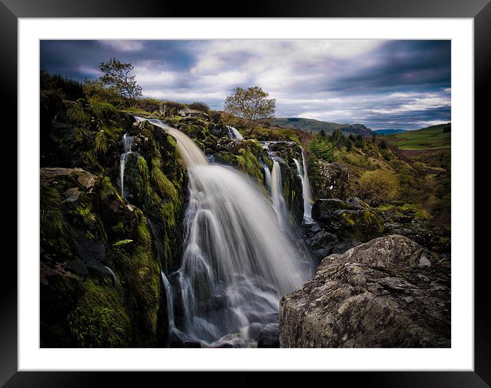The Loup of Fintry, Carron Valley, Scotland Framed Mounted Print by Louise Bellin