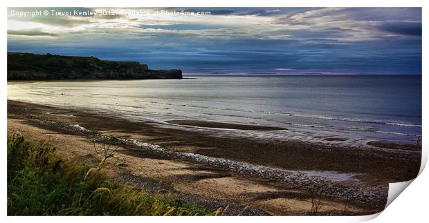 Sunset on the Coast Print by Trevor Kersley RIP