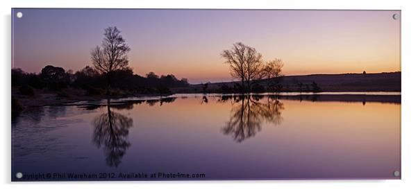 Whitten Pond Burley Acrylic by Phil Wareham