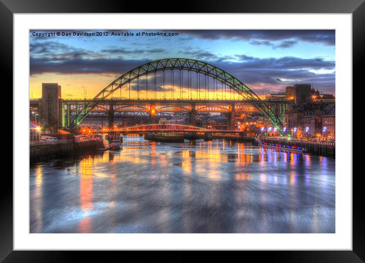 Colour on the Tyne Framed Mounted Print by Dan Davidson