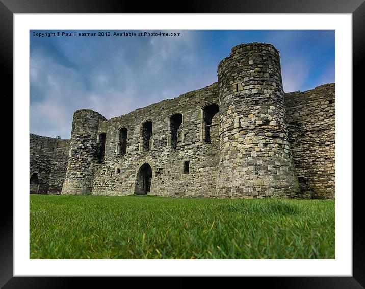 Beaumaris Castle Framed Mounted Print by P H