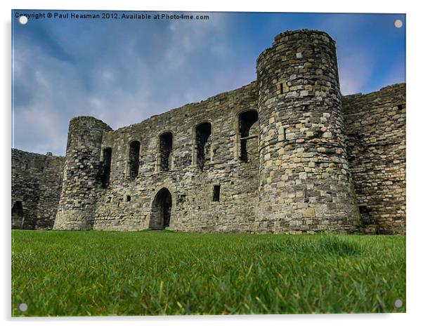 Beaumaris Castle Acrylic by P H
