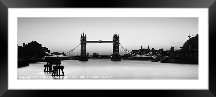Tower Bridge Framed Mounted Print by Vinicios de Moura