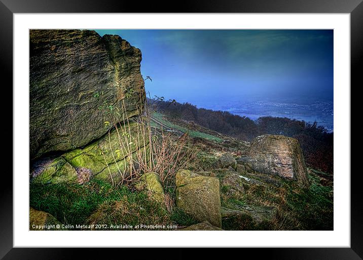 Chevin Surprise View Framed Mounted Print by Colin Metcalf