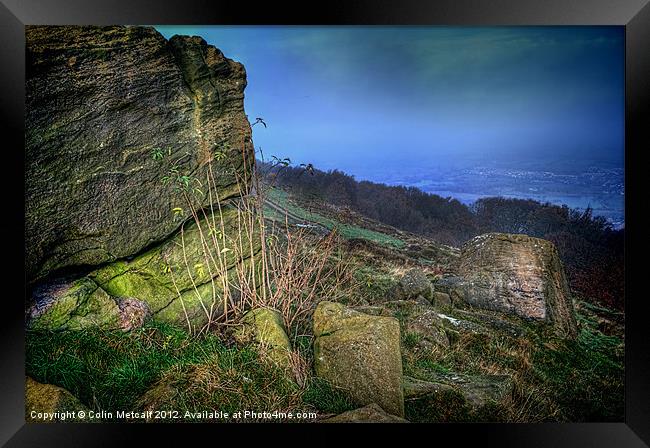 Chevin Surprise View Framed Print by Colin Metcalf