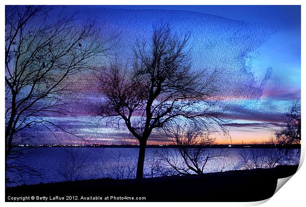 End of Day Print by Betty LaRue