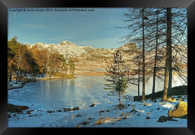 Winter At Blea Tarn Framed Print by Jamie Green