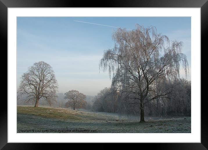 Frosty Morning Framed Mounted Print by paul petty