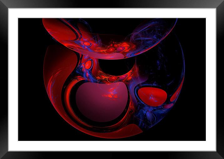 Red Eyes Framed Mounted Print by Mary Lane