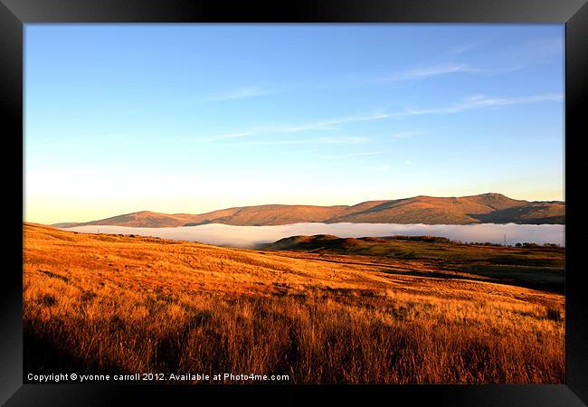 Mist over Loch Tay, Scotland Framed Print by yvonne & paul carroll