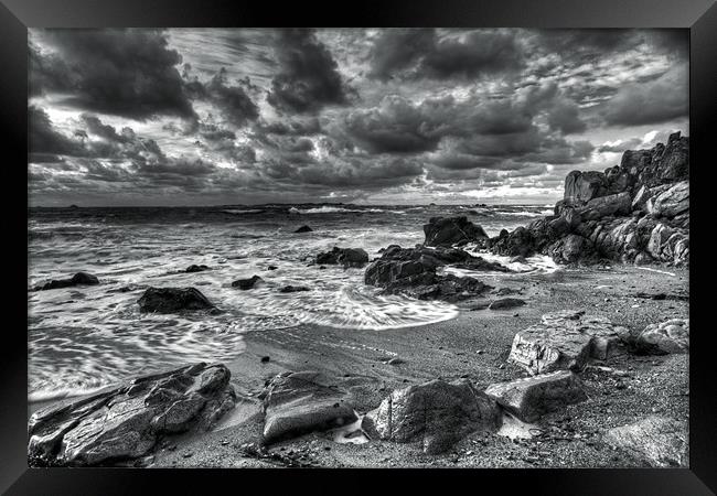 Seascape Framed Print by Tracey Whitefoot