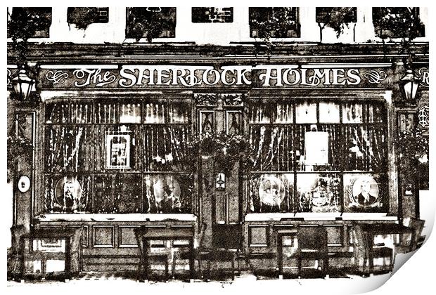 The Sherlock Holmes Pub Art Print by David Pyatt
