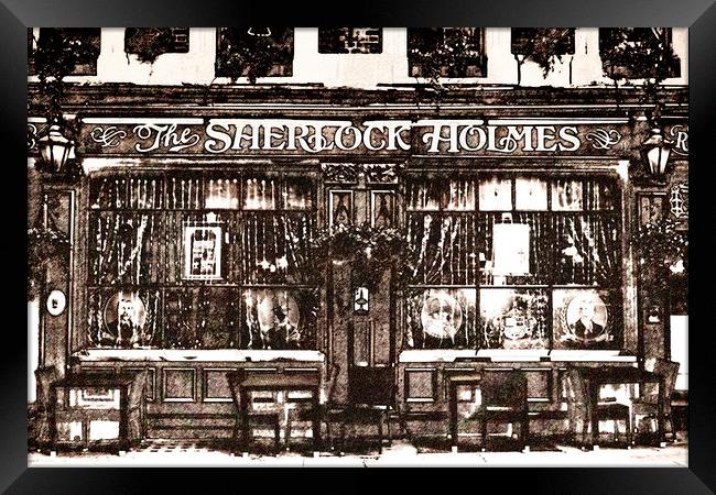 The Sherlock Holmes Pub Art Framed Print by David Pyatt