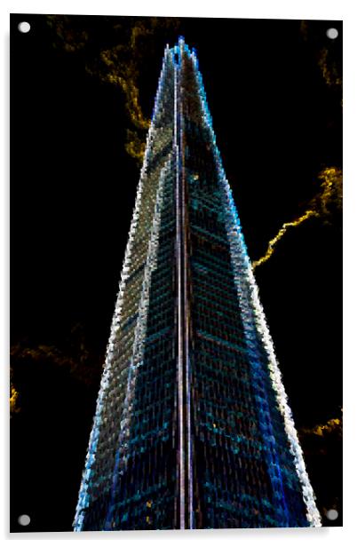 The Shard London Art Acrylic by David Pyatt