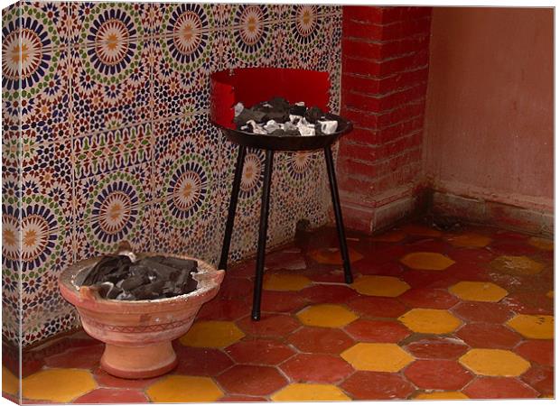 Moroccan barbecue  Canvas Print by salah eddine el harch