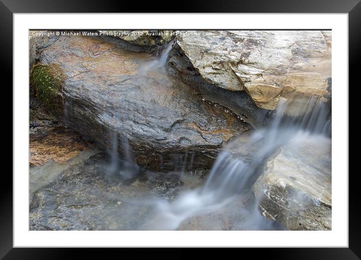 Flowing Waters Framed Mounted Print by Michael Waters Photography