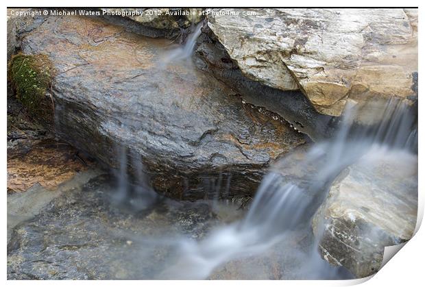 Flowing Waters Print by Michael Waters Photography