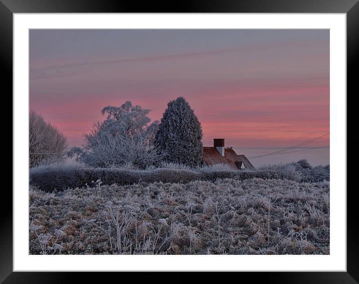 frosty day 2 Framed Mounted Print by carl blake