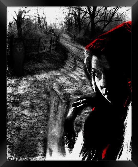 Red Riding Hood Framed Print by Kim Slater