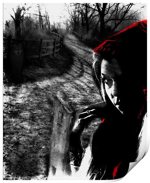 Red Riding Hood Print by Kim Slater