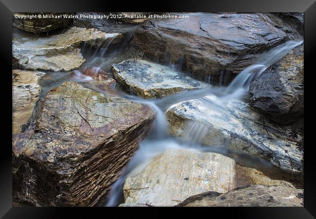 Majestic Falls Framed Print by Michael Waters Photography