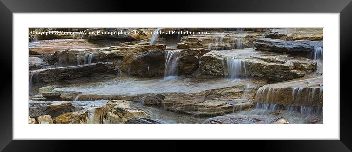 Ripples of Water Panoramic Framed Mounted Print by Michael Waters Photography
