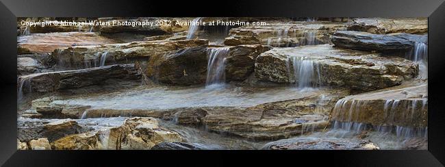 Ripples of Water Panoramic Framed Print by Michael Waters Photography