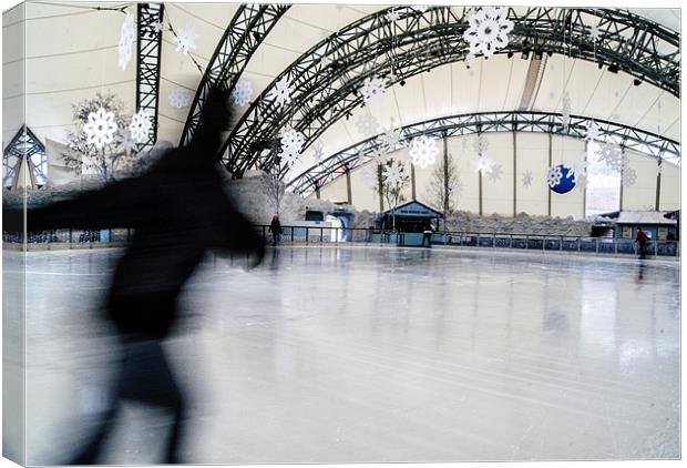 the ice skater Canvas Print by keith sutton