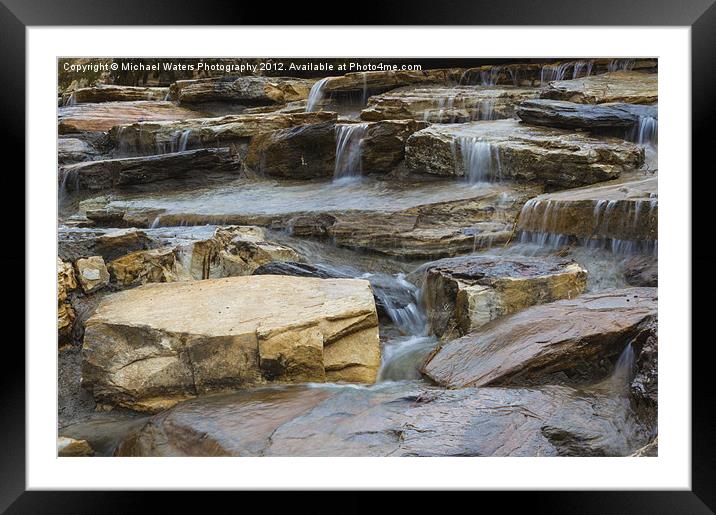 Ripples of Water Framed Mounted Print by Michael Waters Photography