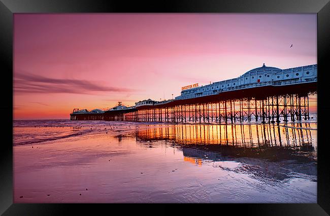 Brighton Pier Framed Print by Phil Clements
