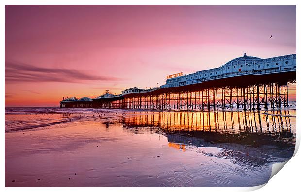 Brighton Pier Print by Phil Clements