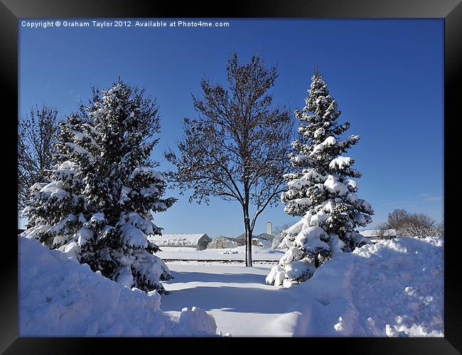 Winters Serene Blanket Framed Print by Graham Taylor