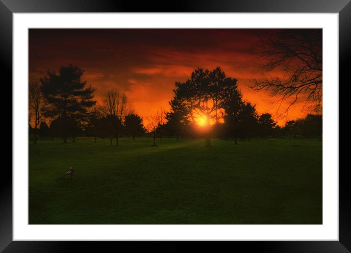 CAUGHT IN THE SUNSET Framed Mounted Print by Tom York