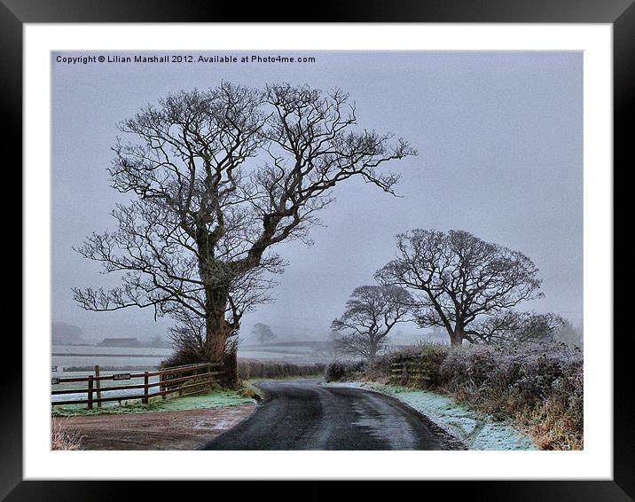 Fog and Frost. Framed Mounted Print by Lilian Marshall